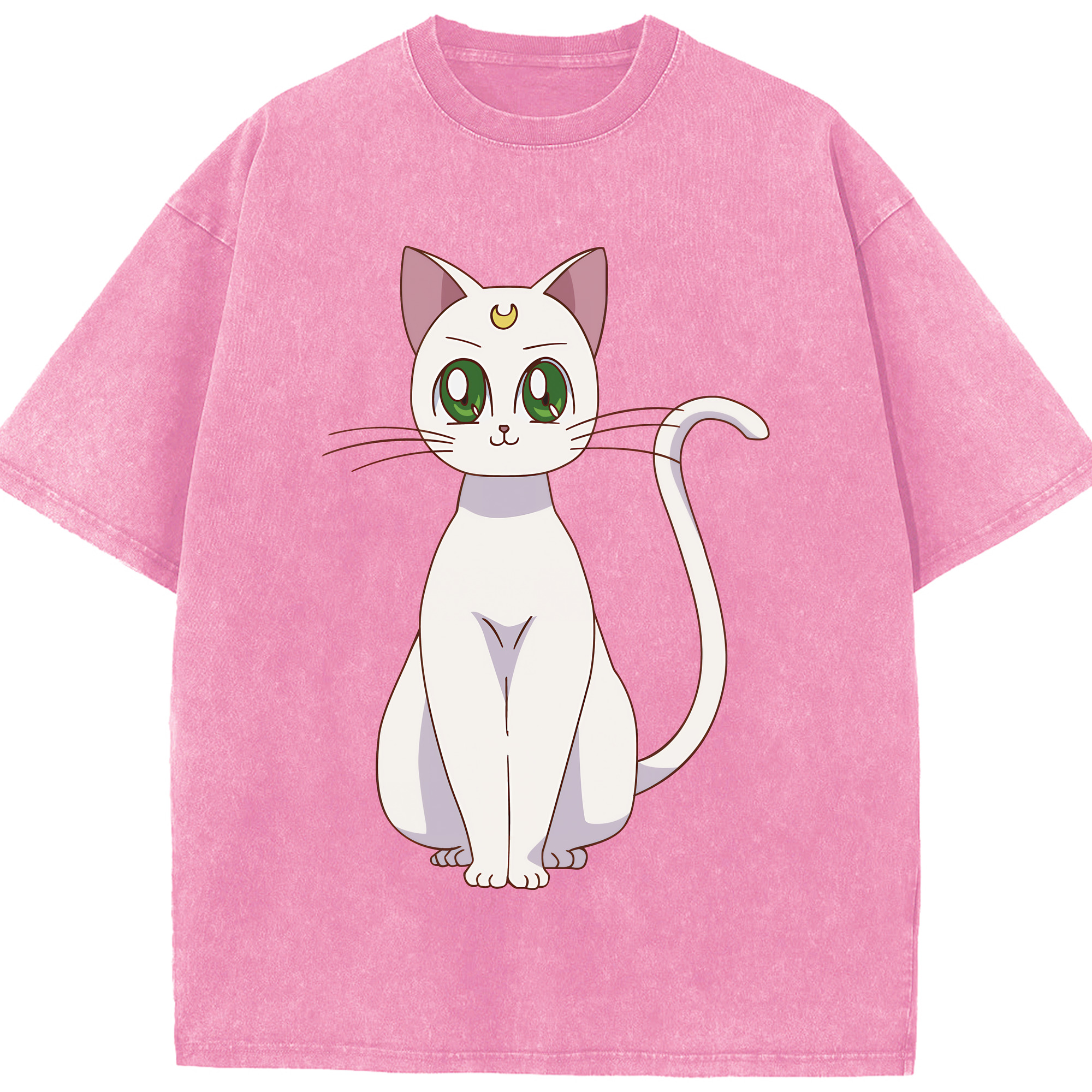 （画像用） 美少女戦士セーラームーン Sailor Moon 綿100% ヴィンテージ風 半袖Tシャツ（フロントプリント）